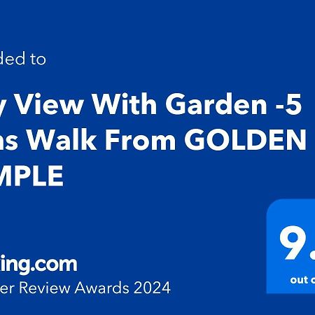 City View With Garden -5 Mins Walk From Golden Temple Amritsar Exterior foto